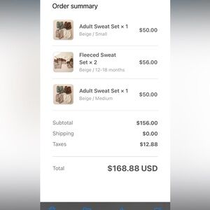 Aziel and Luca sweat suits